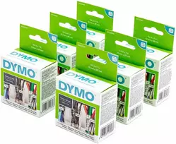 DYMO S0722530 Etiketės 24 x 12mm (1x1000 vnt.) - 6 vnt.