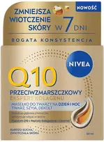 NIVEA Q10 Anti-Wrinkle Collagen Expert veido, kaklo ir dekoltė sviestas dienai ir nakčiai 50 ml