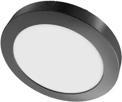 SpectorLight Paviršinė LED panelė SPECTOR LIGHT, 24 W, 4000 K, 2500 lm, apvali f., juodos sp., Ø22,5 x h3 cm