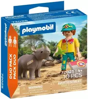 PLAYMOBIL DuoPack Ranger with Rhino 72025