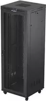 Lanberg 19 colių 47u 800x800 pastatoma rack spintelė su perforuotomis durelėmis, LCD, juoda (plokštos konstrukcijos)