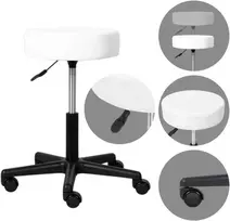 Habys Kosmetologinė meistro kėdutė Timo Comfy Base baltas