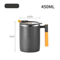 304 nerūdijančio plieno puodelis su arbatos nutekėjimo arbatos puodeliu Dvisluoksnis kavos puodelis Japoniškos arbatos puodelis Pieno puodelis 1PCS tamsiai pilka spalva