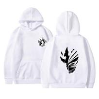 Anime Bleach Kurosaki Ichigo Graphic Printed Hoodies Women Casual Loose Pullovers Prevalent Streetwear Harajuku Sweatshirt S