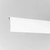 Aliuminio juosta profiliui UNIVERSAL-PROFILIS, 2 bėgelių, baltos sp., 150cm