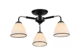 Pakabinamas šviestuvas BALTIK GAISMA K90230/3, E27, 3 x 60W, juodos sp., 54 x 24,5 cm