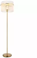 Toršeras GLOBO GORLEY, 1xE27, 60W, 230V, laidas 1,8m, metalas/stiklas, aukso sp, ø38x152cm