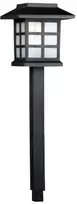 Įsmeigiamas LED lauko šviestuvas, įkraunamas saulės energija, ZK8008, juodos sp., 34,5 cm