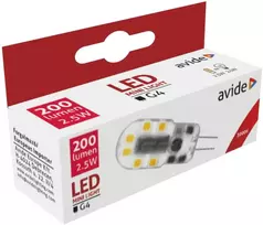 LED lemputė AVIDE, G4, 2,5W (=24W), 3000K, 12V, 200 lm, 160°
