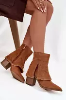 Boto Camel spalvos stilingi zomšiniai aulinukai