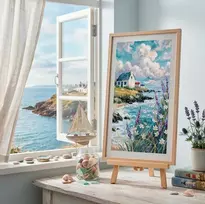 Abris Art Siuvinėjimo kryželiu rinkinys „Kai jūra sapnuoja“ 23x40 cm AAH-318