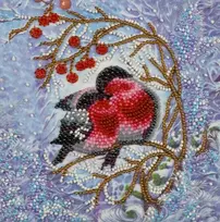 Abris Art Mini karoliukų siuvinėjimo rinkinys „Šiluma kartu“ 15x15 cm AAM-183