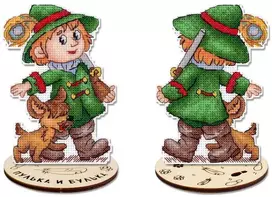 MP Studia Siuvinėjimo kryželiu rinkinys „Medžiotojas“ 13x9 cm pradedantiesiems