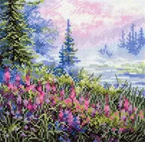 MP Studia Siuvinėjimo kryželiu rinkinys „Rūkuotas rytas“ 16x16 cm