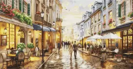 luca S Siuvinėjimo kryželiu rinkinys „Naktinė kavinė“ 40x20 cm SG729