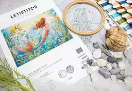 Letistitch Siuvinėjimo kryželiu rinkinys „Undinės sapnai“, 36x27 cm