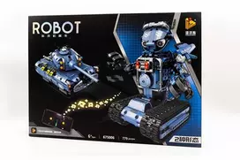 Nuotoliu valdomas konstruktorius "Mėlynas robotas"
