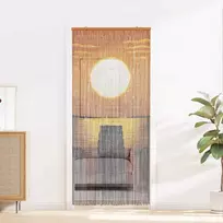 Kenkėjų Durų Užuolaida multicolor 200 x 90 cm Bambukas