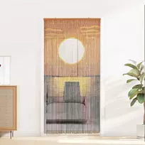 Kenkėjų Durų Užuolaida multicolor 200 x 100 cm Bambukas