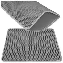Litter box mat 60x45cm - pilka Purlov