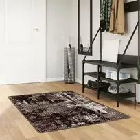 Kilimėlis MARSA Juodas 100 x 150 cm Poliesteris ir PVC
