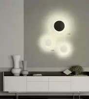 Bikuvalt 7W LED sieninis šviestuvas TATOO, juodu korpusu, 3000K, 33cm, 01-2687