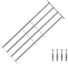 Saugumo grotelės langams su 4 kryžmėmis 3 pcs 930-1740 mm