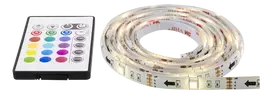 LED juosta DELTACO GAMING RGB, 2x50cm,12 skirtingų spalvų, nuotolinio valdymo pultas / GAM-114