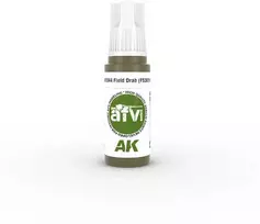 AK Interactive Field Drab FS30118 akriliniai dažai karinei technikai 17ml