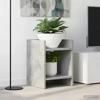 Augalų stovas su lentyna 2 pcs Betono Pilka 30 x 30 x 40 cm
