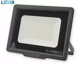 Bikuvalt 50W LED prožektorius MH, juodas, 4000K