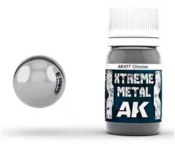 AK Interactive Xtreme Metal Chrome emaliniai dažai 30 ml