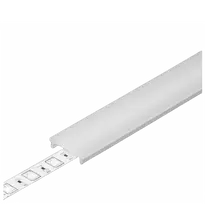 Bikuvalt LED juostos profilio dangtelis F CLICK, baltas, 3m