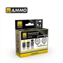 AMMO by MIG Jimenez AMMO MIG Cobra Motor akriliniai dažai chromuotiems ratlankiams, 3 vnt.