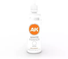 AK Interactive 3 kartos baltas akrilinis gruntas, 100 ml