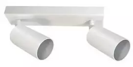 Pakabinamas šviestuvas Bona Electrica Virštinkinis LED šviestuvas GU10, dvigubas, baltas