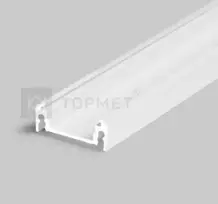 3m LED juostos profilis SURFACE14 EF/TY, baltai dažytas
