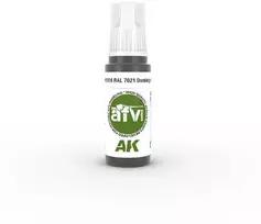 AK Interactive RAL 7021 Dunkelgrau akriliniai dažai karinei technikai 17ml