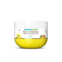 Mamaearth Vitamin C Glow Moisturizing Cream With Turmeric – 24H Hydration, Non-Greasy, Brightening Face & Body Cream – 200g