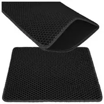 Litter box mat 60x45cm - juodas Purlov