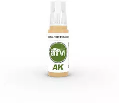 AK Interactive RAL 1039 Sandbeige akriliniai dažai AFV 17 ml