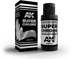 AK Interactive Super Chrome chromo efektą suteikiantys dažai 60 ml
