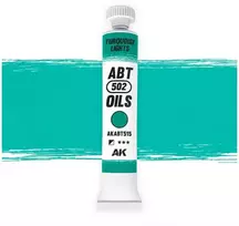 Ak Interactive AK Turquoise Lights aliejiniai dažai modeliavimui AKABT515
