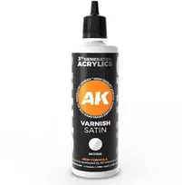 AK Interactive pusiau blizgus lakas Varnish Satin 3rd Gen, 100 ml