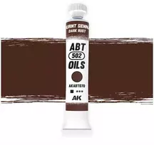 AK Interactive aliejiniai dažai Burnt Sienna / Dark Rust, rūdžių efektams