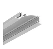 Bikuvalt LED juostos profilis FLAT8 H/UX, anoduotas aliuminis, 2m