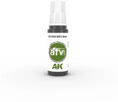 AK Interactive NATO juoda AFV (3-osios kartos) akriliniai dažai 17 ml