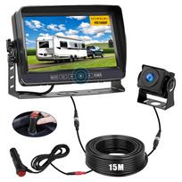 SEMHALF AHD Galinio vaizdo kameros monitoriaus rinkinys, Galinis monitorius, 2 įvesties sistemos, 7 colių IPS LCD