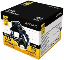 Žibintas ant galvos Entac, 5W, 4AA, Alu