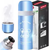 Kubek Puodelis Termosas vakuuminis plieno termosas 500 ml + puodelis